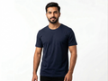 B Elite Signature Fitted Crewneck Tee – Midnight Navy