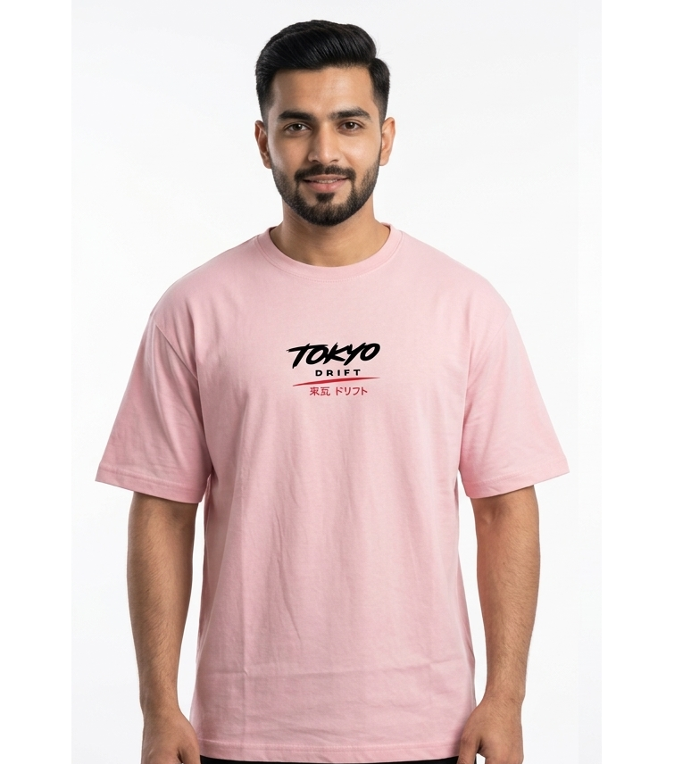 "Tokyo Drift" Sakura JDM Graphic T-Shirt - Pink