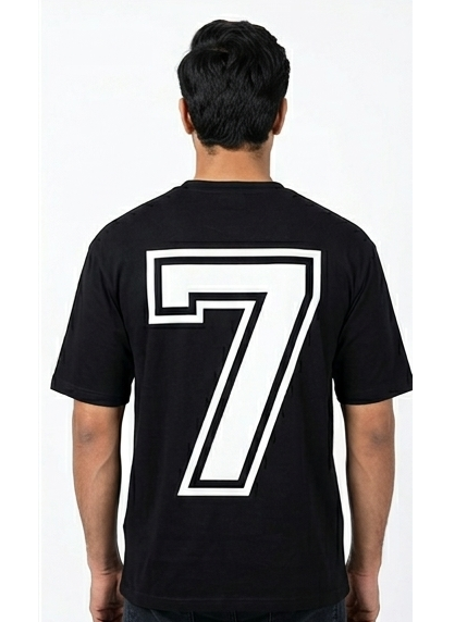 B Elite Men's Number 7 Graphic T-Shirt - Black