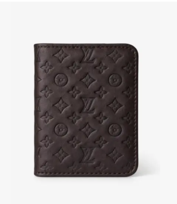 Luxury  Louis Vuitton Monogram Embossed Leather Wallet & Card Holder